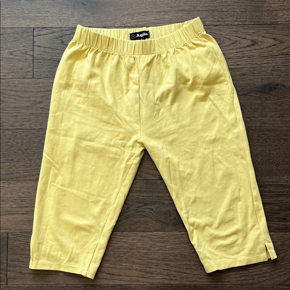 Women's Vibrant Yellow Athletic Shorts